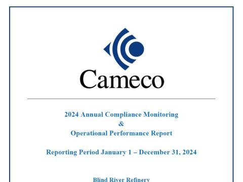 Blind River Refinery 2024 Annual Compliance Report thumbnail