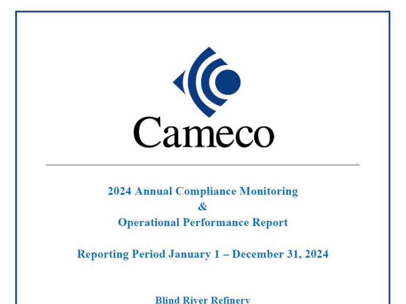 Blind River Refinery 2024 Annual Compliance Report thumbnail